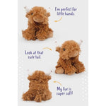 Little Highland Cow Stuffed Animal Plush Toy | Soft Toy Gift For Kids | Naturli Eco-Friendly Plush| 5 Inches