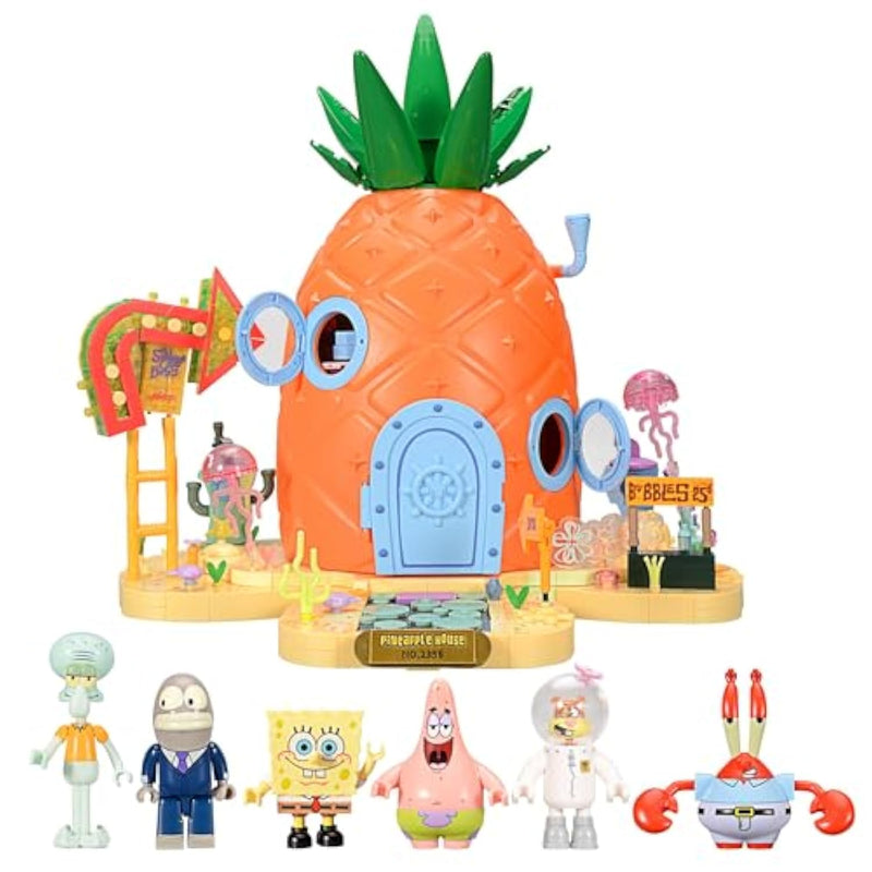 Toy Building Brick Blocks Toys Sets Display Box Kit Action Figures Pineapple House Patrick Stone Star Home For Boys And Girls Kids Age 2-4, 3-5, 5-7, 8-12 Fans Gift (2313 Pcs)