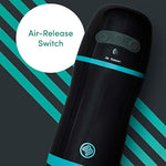 Blowmotion Real Feel Suction Male Masturbator - 5 Inch Ribbed Canal With 3 Suction Patterns & 4 Vibration Modes - Rechargeable Male Sex Toy - Self Pleasure Sex Toys For Men