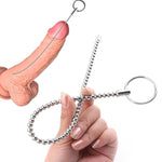 Freely Bendable Stainless Steel Beads Urethral Sounds Plug,Smooth Penis Insert Stimulation Urethral Sounding Toys Catheter Stretching Male Masturbation Rod (Diameters 0.23 Inch)