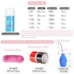 Bdsm Sex Furniture For Bedroom Waterproof Adult Bed Sheets Kit, 2 Rolls Electrostatic Tape, Bondage Rope, Lube, Enema Anal Douches, Men Women Sex Toys Couples Massage Table King Size Sex Mat
