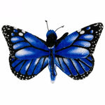 Plush Toy Butterfly (Orange Monarch Or Blue Morph) 11 Inch Wide. Soft And Cuddly Plush Realistic Toy. (Blue Morpho)