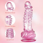 9 Inch Pink Monster Dildo for Couples, Fantasy Dragon Dildo with Strong Suction Cup and Soft TPE Material