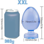 Manual Multi-Dimension Anal Plug With Suction Cup, Blue Waterproof Butt Plug Adult Sex Toy For Men Women - Xxl