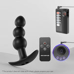 Electroshock Anal Plug Estim Prostate Massager G-Spot Training Silicone Anal Vaginal Plug Wearable Butt Plug With T-Base Sex Toys