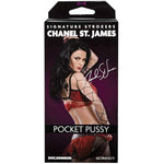 Doc Johnson Signature Strokers - Chanel St. James - ULTRASKYN- Pocket Pal - Open-Ended Stroker - Pussy, White