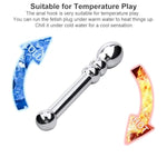 Metal Anal Beads Double Ended Dildo Prostate Massage Wand Sex Anal Plug,Dual Ended Masturbation Adult Sex Toy For Couple (8.26 Inch)