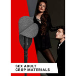 Adult Bdsm Crop Black 18" Sex Whip For Spanking Paddle Sex Bdsm Whip