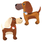 2 Pack Dog Cushion Sewing Kits for Kids, Beginner Arts & Crafts Project