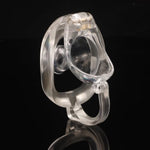 Breathable Resin Chastity Cage With Multiple Cock Sizes?Detachable Hooks And Accessories, Penis Cage Adult Sex Toys Bdsm Bondage Devices (Transparent, Nu)