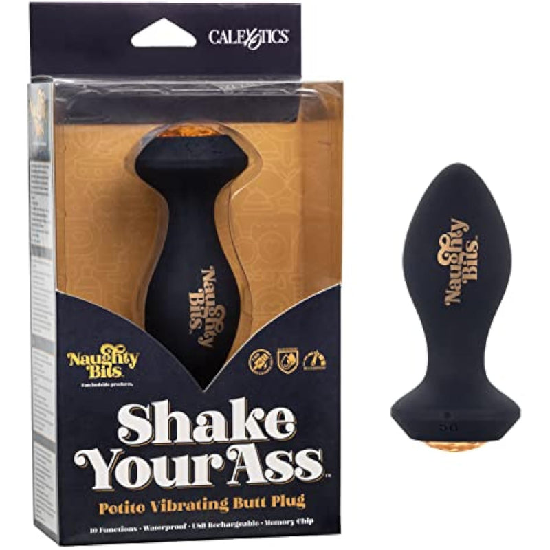 Se-4410-46-3 Naughty Bits Shake Your Ass Petite Vibrating Butt Plug