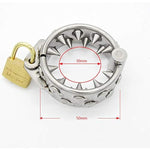 Heavy Stainless Steel Cock Ring Scrotum Ball Stretcher Pendant Spike Clamps Bdsm Sex Toy?A 20Mm?
