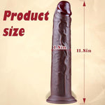 12 Inch Extra Large Thick Giant Realistic Black Dildo With Suction Cup, 1.8" Wide Xxl Fat Anal Dildo Strap On Female Male Sex Toy, Ultra Realistic Large Lifelike Penis G-Spot-Dildo For Lesbians Gay