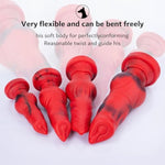 Wolfhound Design Inspiration Platinum Silicone Dildo with Suction Cup for Men, Women, and Couples