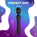 Vibrating Adult Toys Wand Massager Vibrator, Quiet, High Power & Waterproof, Vibration Clitoris Stimulation, Adult Sex Toys (Black)