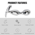 Anal Plug Beginner Set 2Pcs Set Anal Trainer Kit Metal Butt Plug G Spot Anal Sex Adult Toy For Beginner Adult Unisex Women And Men Couple Adult Gay Anal Plugs Woman Men Sex Gifts Things Large/Small
