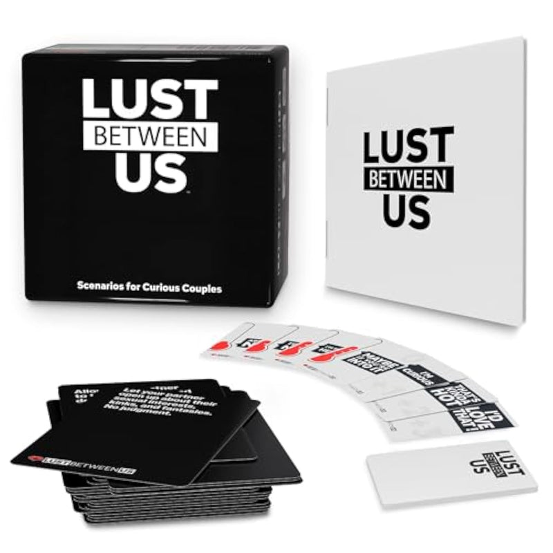 Lust Between Us - Couples Game For Adults - 256 Inclusive Conversation Cards With A Secret Voting Twist For Memorable Date Nights To Spice Relationships Up