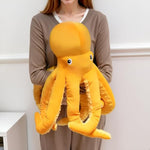 24 Inch 15% Chubbier Large Octopus Stuffed Animal,Soft Weighted Squid Plush Stuffed Octopuss Body Pillow For Kids And Adults - Perfect Christmas Octopus Gifts For Cuddling And Room Decoration