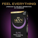 Elite Lubricated Polyisoprene Condoms, 36 Count & Elite Extra Lube Ultra-Thin Lubricated Polyisoprene Condoms, 12 Count