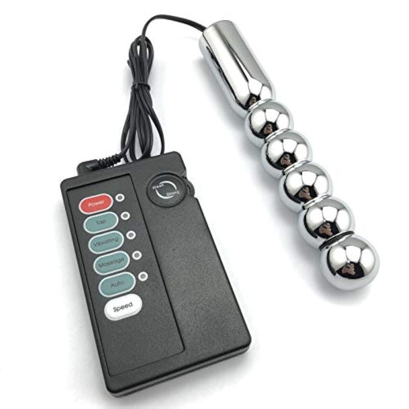 Anal Butt Plug Small Electro Shock Tight Butt Plug Metal Anal Beads Prostate Electrical Stimulator G Spot Toy