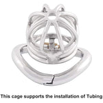 Medical Grade 304 Stainless Steel Ergonomic Design Chastity Device Easy To Wear Male Sm Penis Exercise Sex Toys K750 (50Mm/ L Size)