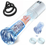Electric Penis Pump Male Sex Toys - 9" Penis Pump Vacuum Cylinder Large Cock Extender Pump With 6 Erection Training Modes,Male Masturbator Stimulators Vibrator Stroker Adult Toys For Men Pleasures