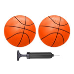 Mini Basketballs Orange 2 Pack 5" Set With Pump Needle Durable Material For Mini Hoop 3+ Years Toddlers Kids Teenagers For Pool Indoors Outdoors