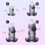 Hollow Anal Plug Set S/M/L/Xl 4-Piece Set Vagina Expander Tunnel Transparent Anus Dilation Dilator Bdsm Enema Sex Toys Butt Plugs Training Set For Beginners Advanced Users Adult Sex Toy