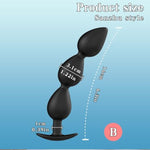 2 Pcs Anal Plug Set Anal Trainer Eingebaute Stahlkugel,Silicone Butt Plug Set For Beginners Anal Dildo Training Kit Sex Toys For Man, Women And Couple With Flared Base Prostate Toys