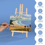 5 Pack 8 x 10 Inch Primed Canvas Panels for Acrylic, Oil & Watercolor Painting