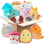 Mystery 10-Inch 3-Squish 2025 Value Pack - Get Three Large Official Jazwares Plush For Less - Collectible Soft & Squishy Stuffed Animal Toy - Gift Set For Kids, Girls & Boys