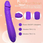 Realistic Silicone Dildos for Women's Sexual Pleasure - Waterproof Clitoris Stimulator with 10 Powerful Vibrations