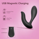 Vibrating Butt Plug Prostate Massager Sex Novelties P Spot Male Vibrator App Remote Control Dildo Vibrator With 9 Vibrating Frequency 3-In-1 G Spot Clitoral Stimulator For Women Men Couples (Black)