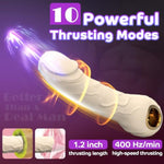 Thrusting Vibrator Thrusting Dildo Vibrator, G Spot Vibrator Clitoris Stimulator With 10 Vibration Modes & 10 Thrusting Modes, Womens Sex Toys Female Sex Toy For Women And Couples Pleasure