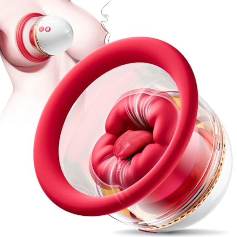 Sex Toys Nipple Toys Sucker Vibrator - Rose Toy With 9 Vibrating & 3 Sucking Mode, Detachable Nipple Toys Vibrators Adult Toys Clit Nipple Anal Stimulator Massager Sex Toys For Women Female Couples