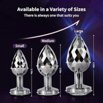 Butt Plug Set Adult Toys - Metal Anal Plug Trainer Couples Sex Toy For Men Women Anal Stimulator Prostate Massage Masturbation Plugs Adult Butt Beginner Kit, 3Pcs