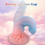 Luminous Fantasy Dildo, Silicone Anal Monster Dildo, Huge Thick Long Realistic Dragon Dildo, Giant Soft Suction For Women, Flexible Big Strap-On For Anal G-Spot Play (Luminous A)