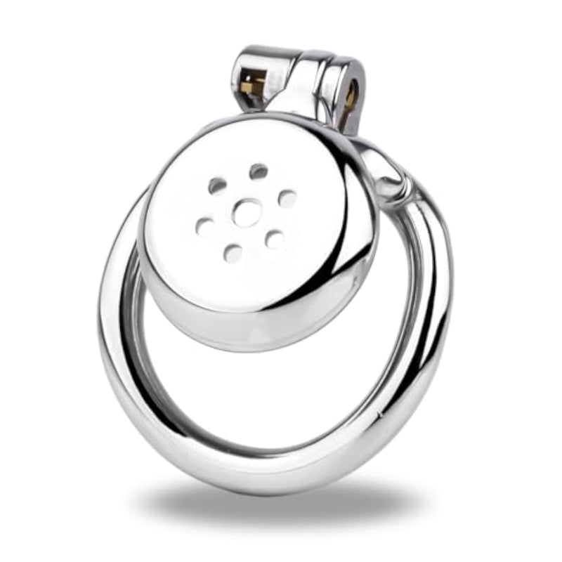 Upgraded Stainless Steel Male Chastity Device With Dark Lock Design
