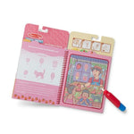 Scented Water-Reveal Coloring Book, Reusable Mess-Free Activity Pad for Kids Ages 3+