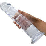 Anal Training Set, Realistic Transparent Anal Dildos Feels Like Skin Penis Anal Vaginal Prostate Clear Dildo With Strong Suction Cup For Hand-Free Play Suitable For Women Men Couple (Xxl)