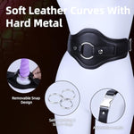 Dildo Belt Strapons Harness Waist Suction Cup Strap On Dick Holder Mount Thigh Wearable Pegging Sex Toy Female Sexual With 3 Size Metal O-Rings For Lesbians Couple Women Men