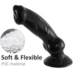 Knot Dildo Black,10.2 Inch Large Dildo Fantasy Dildo With Big Knot,Dog Dildo Animal Dildo With Suction Cup,Wolf Dildo Sex Toys For Women Men