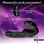 Pro Rider 9X Vibrating Silicone Strapless Strap On With Remote Control, Waterproof Double Ended Big Dildo Massager Toy For Pegging, For Women, Personal Use Or Adult Couples, Black