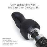 Doxy Number 3 6.6cm Long Clitoral Stimulator Attachment for Your Wand Massager with Thread Lock Screw Fitting