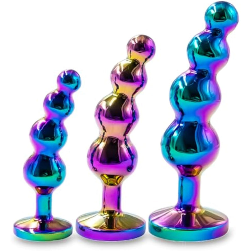 3 Pcs Metal Anal Butt Plug Sex Toys, Stainless Steel Butt Beads With J BlessMyBucket 3 Pcs Metal Anal Butt Plug Sex Toys, Stainless Steel Butt Beads With J BlessMyBucket