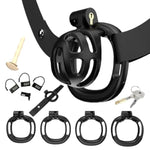 Male Chastity Device With Urethral Plug 3 In 1 Elastic Auxiliary Belt And 4 Ring & 3 Invisible Lock Sissy Chastity Cage Cock Cage Penis Exercise Adult Sex Toy For Men