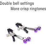 Adjustable Metal Nipple Clamps Entertainment Clip For Women Rj666 Non-Piercing Nipplerings Clip On Nipple Rings Decorative Clip For Clothing Accessories (Black/Hr44)