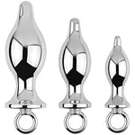 Anal Plug Sex Toy Waterproof For Men Anal Beads Butt Plug Expander G-Spot Dildo With Safe Pull Ring Unisex Anal Women And Couples Prostate Massager Thrusting Toys
