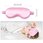 Silk Sleep Mask, Silk Sleeping Mask with Adjustable Strap, Sleeping Aid Blindfold for Nap, Sleep Mask for Women to Full Night's Sleep, Travel and Nap.(1PC) (Pink)