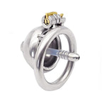 Chastity Cage With Catheter Cock Cage Removable Urethral Dilator Stainless Steel Male Chastity Device Locked Cages Sex Toy For Men (With Catheter-45Mm)